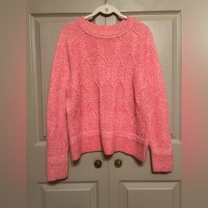 Croft & Barrow Coral Cable Knit Sweater